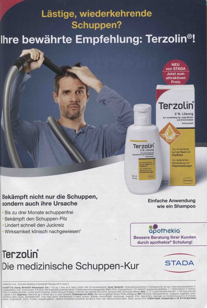 Rx-Motiv März 2019: Werbeanzeige STADA für Terzolin