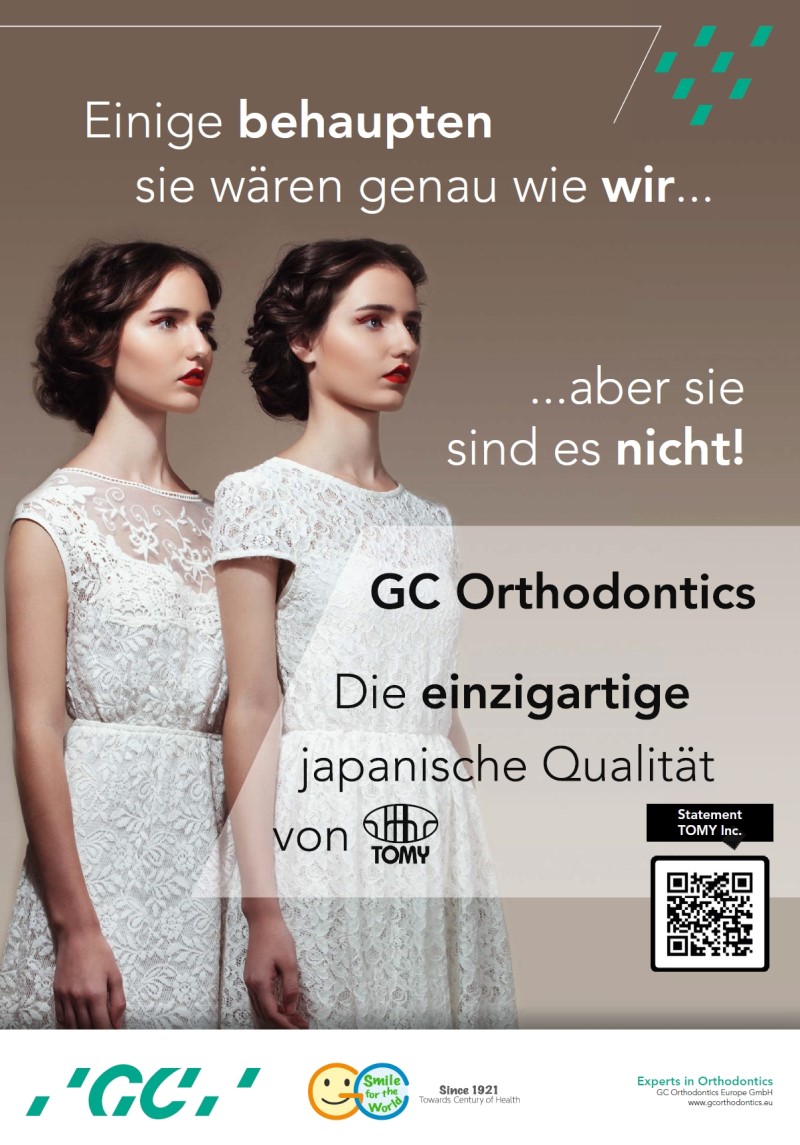 Dental-Motiv November 20: GC Orthodontics Europe für TOMY