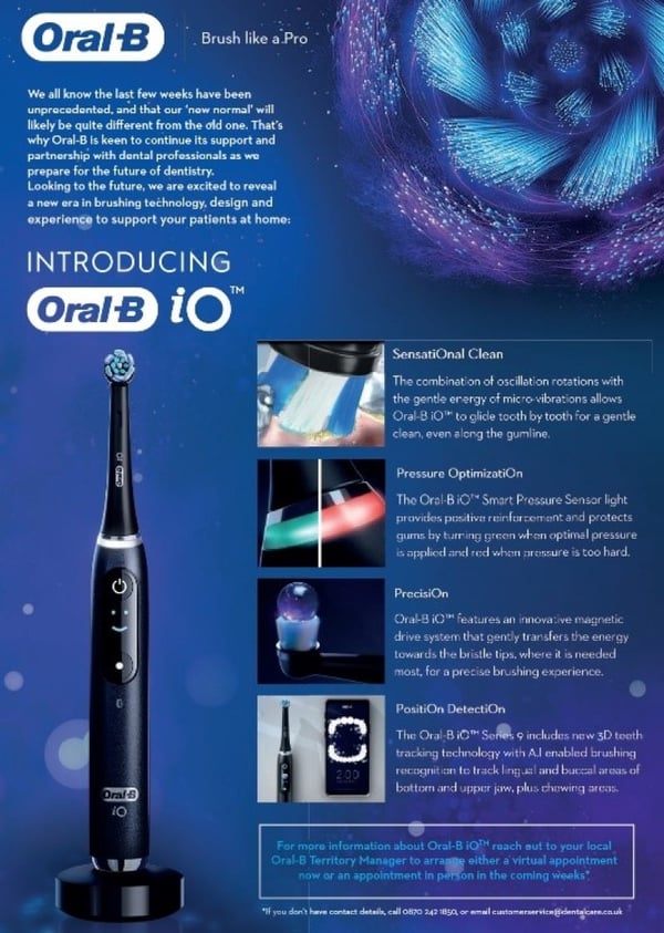 Werbeanzeige von Procter & Gamble für Oral-B iO
