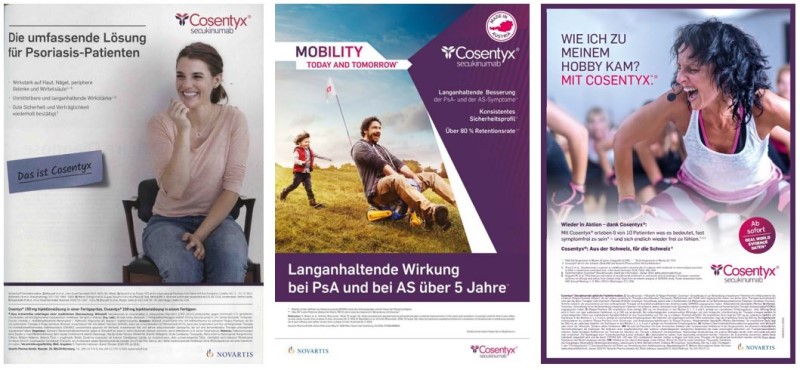 DACH-Werbekampagne für Cosentyx von Novartis